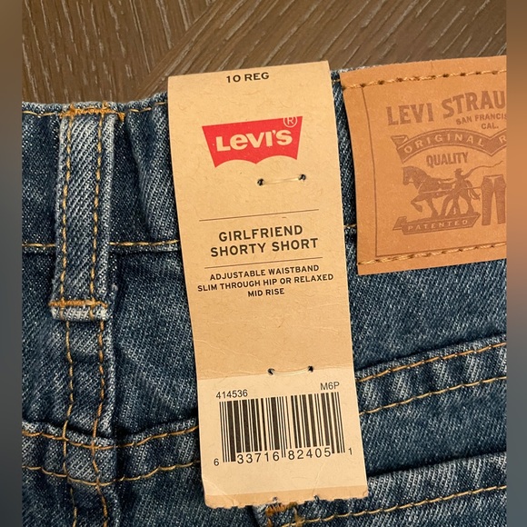 Levi’s Girls Denim Shorts Size 10 Regular - Picture 3 of 4